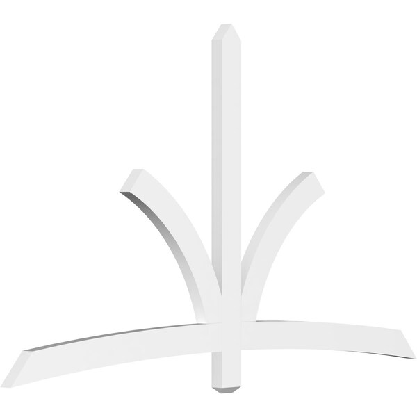 Ekena Millwork Davenport Architectural Grade PVC Gable Bracket, 84"W x 49"H x 2"D x 4"F, 14/12 Pitch GBP084X49X0204DAV00 - main